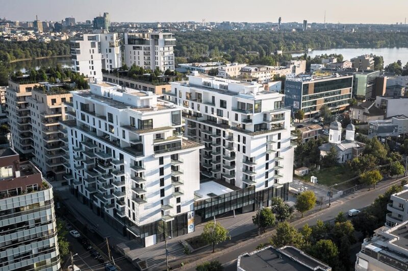 One Herastrau Plaza 2022, Aviatiei, 2 camere 75 mp cu Terasa, AC, Centrala